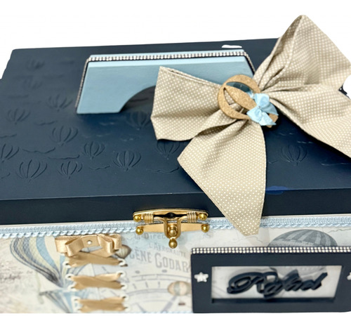 Caixa Em Mdf Personalizada/farmacia/bebe/remedio/luxo/azul