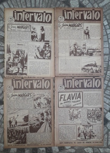 Lote Por Cuatro Historietas * Intervalo * Año 1950 Enero