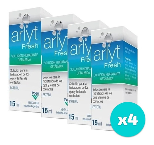 Imagen 1 de 7 de Solución Arlyt Fresh 15ml Hidratante X 4 Unidades