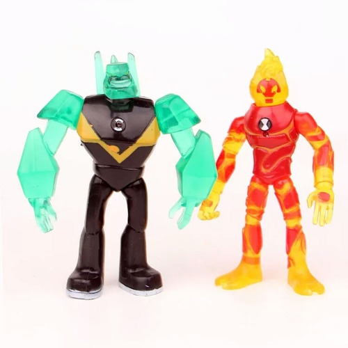 Boneco Ben 10 Kit 9 Bonecos Ben 10 Com Luz De Led 13 Cm