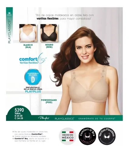 Brasier Playtex Mod. 5390, Tallas 34b - 38b