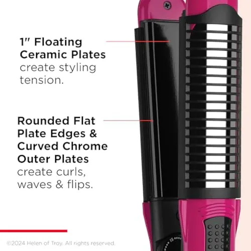 Revlon Perfect Match Flat Iron Straightens,