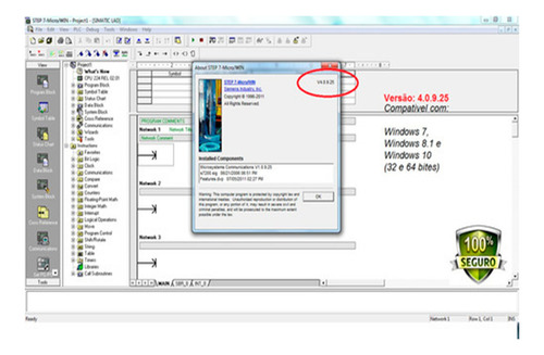 Software Microwin V4.0 - Sp9 Para Cpu S7-200 + Drive Cabo