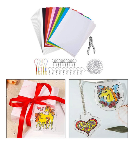 Folhas Termorretráteis Diy Artesanato Com Acessórios