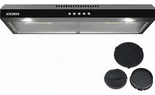 Campana Extractora XIUDEEN para Cocina de Acero Inoxidable y 76 cm Negra con Luz LED