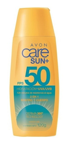 Protector Solar Avon Care Sun Fps50 2 En 1 Rostro Y Cuerpo