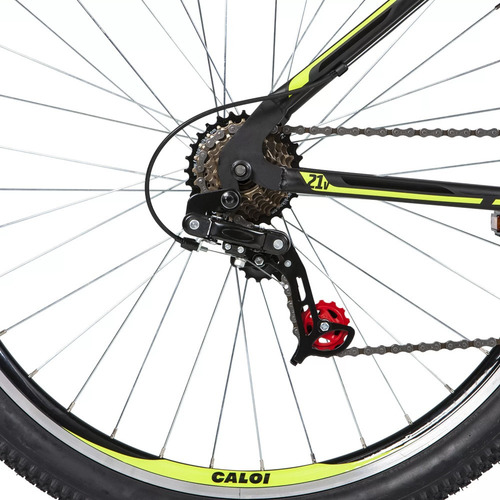 Bicicleta Velox Aro 29 Quadro 17 Alumínio Preto/verde- Caloi