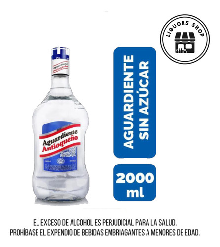 Garrafa De Aguardiente Azul2000