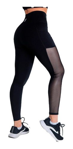 Legging Anti Transaparencia Y Transpirable Feim Negro 