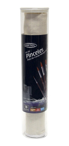 Imagen 1 de 4 de Set 18 Pinceles Artel L Sintetico