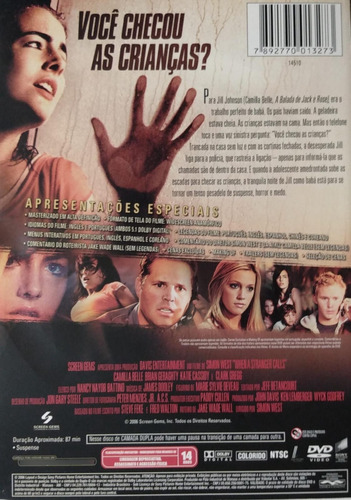Quando Um Estranho Chama Dvd Camilla Belle Katie Cassidy (Usado)