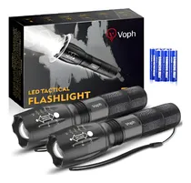 Comprar Kit 2 Linternas 5 Modos De Luz Led Táctica De 2000 Lumenes