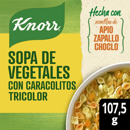 Sopa Knorr Vegetales Con Caracolitos Sobre X 107,5 Gr