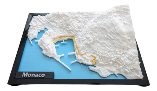 Miniatura Cidade 3d Monaco (formula 1)
