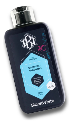 Shampoo Anticaspa 500ml - Blackwhite Com Mentol