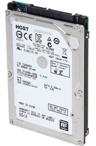 Disco Duro Interno Hgst Disk Drive 7k1000-1000 1tb 7200rpm
