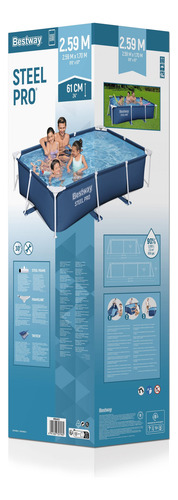 Piscina Estructural Bestway Alberca Rectangular 1.70m X 61cm