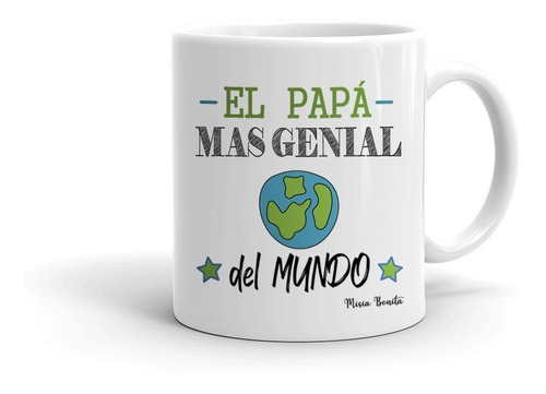 Papa Genial - Diseño Unico Taza Importada - Dia Del Padre