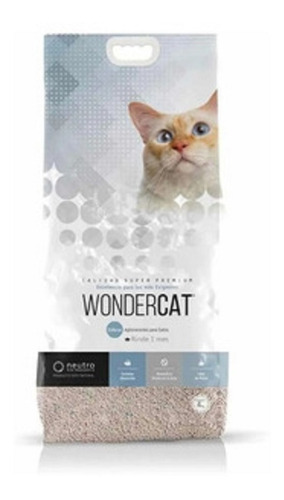 Piedra Bentonita Aglutinante Esferas Neutras Wondercat 16kgs