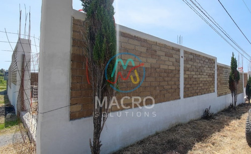 Terreno En Venta En Tlayacapan Con Cimientos De Construcción Totalmente Bardeado