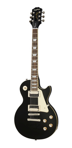 Guitarra Eléctrica EpiPhone Modern Collection Les Paul Classic De Caoba Ebony Brillante Con Diapasón De Laurel Indio