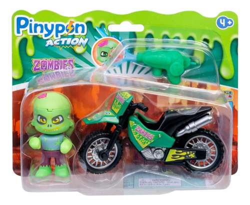 Figura Pinypon Action Serie Motorbike Zombie Pnc59000