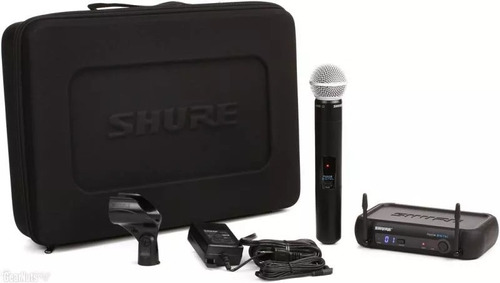 Microfone De Mão Sem Fio Shure Pgxd24br/sm58- X8b Cor Preto