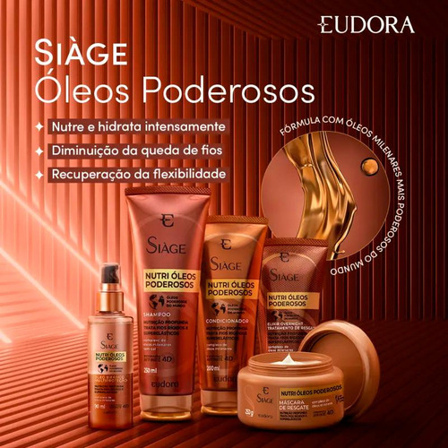 Condicionador Eudora Siage Nutri Óleos Poderosos 200ml