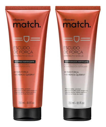  Combo Match Força: Shampoo, 250 Ml + Condicionador, 250 Ml Variação Única