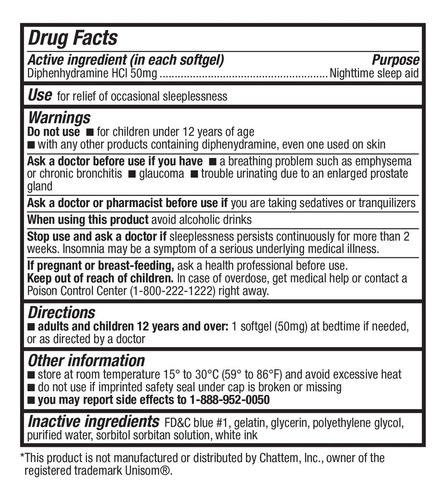 Ayuda Para Dormir, Difenhidramina, Hcl 50mg 250cap Healtha2z