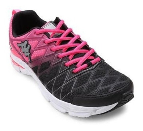 Tênis Feminino Kappa Impact Rosa Com Preto