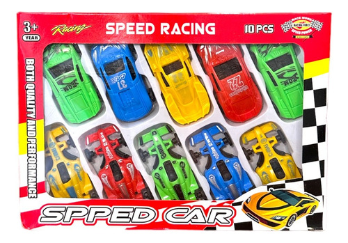 Autitos En Blister Speed Racing Car Auto Carrera X10