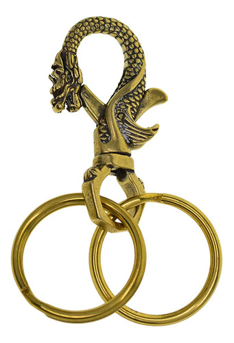 _ 10 Chaveiro Vintage Com 2 Anéis Dragão Chaveiros Chaveiros
