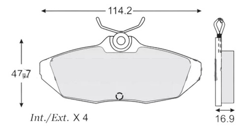 Balatas De Disco Traseras Jaguar R S-type 2004 Fag