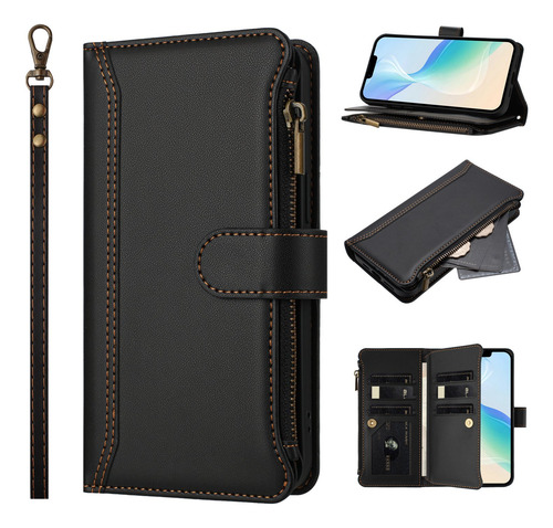 Funda De Piel Tipo Cartera Con Tapa Para Zte Blade V70 Design Max V70 V70 Vita