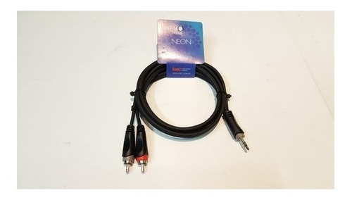 Imagen 1 de 4 de Cable Kwc 9000 - 2 Rca Macho A Mini Plug 3.5 Estereo 1.5 Mts