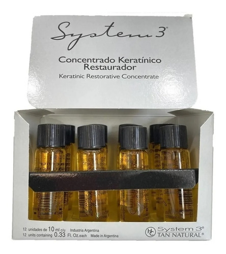 Caja Ampollas System Keratinicas Restaurador Concentrado