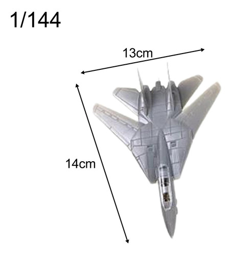R 1/144 Kits De Aviões De Combate Montados Em 4d F14