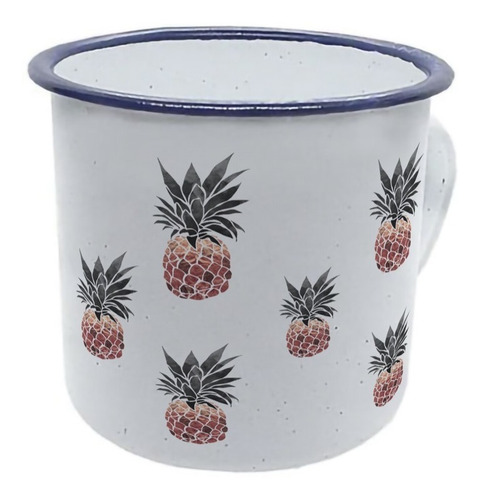 Taza De Peltre Piñas
