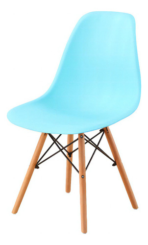 Set 2 Sillas Réplica Eames Color de la estructura de la silla Marrón claro Color del asiento Menta