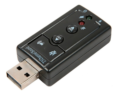 Tarjeta De Sonido Usb 2.0 De 7.1 Canales