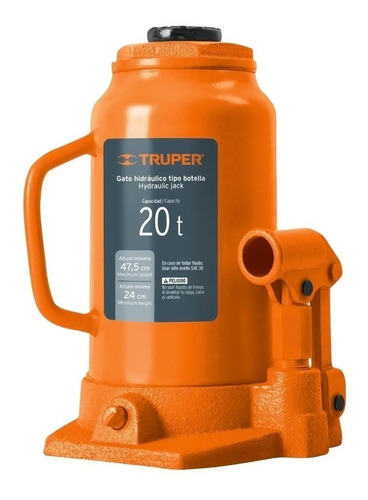 Gata Garage Hidraulica Truper T/botella 20 Ton #gat-20