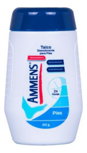 Ammens Talco Para Pies Frasco Con 60 G