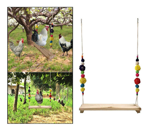 Juego De 2 Soportes Hechos A Mano Para Columpio De Pollo,