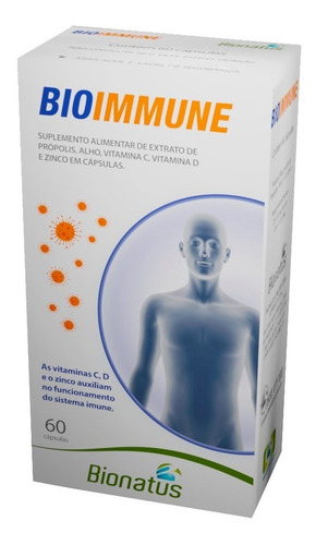 Bioimmune Com Propolis E Alho Fortalece Imunidade 60 Caps