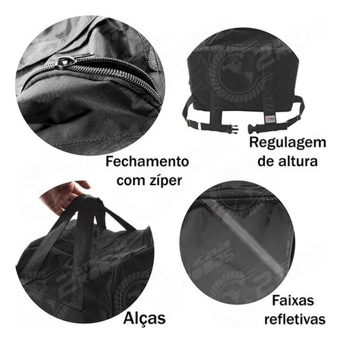 Mochila Bolsa Moto Pizza Lanche C/isopor 60 Litros