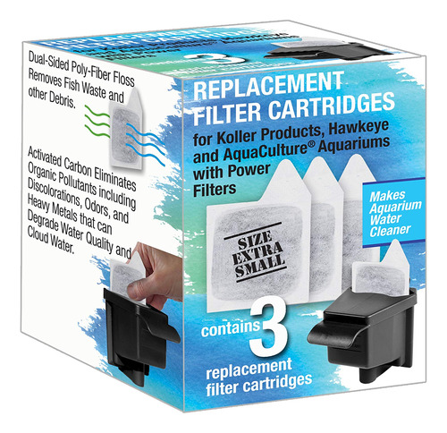 Koller Products Cartuchos De Filtro De Repuesto, Xs, Paquete