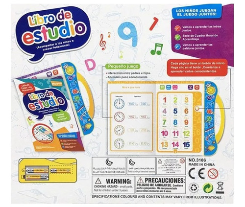 Libro Touch De Estudio Interactivo Para Niño Con Audio