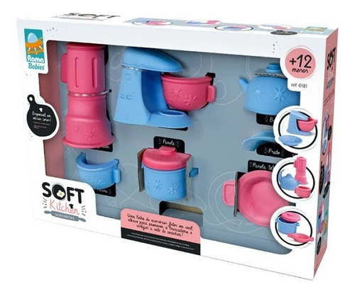 Soft Kitchen Acessorios Em Vinil Brinquedo Infantil Roma