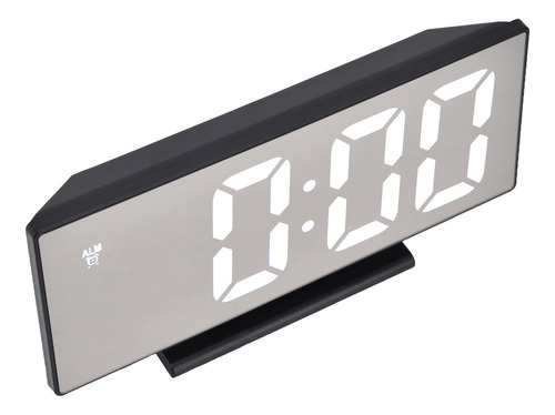 Reloj Despertador Digital, Pantalla De Espejo Led, Carga Usb